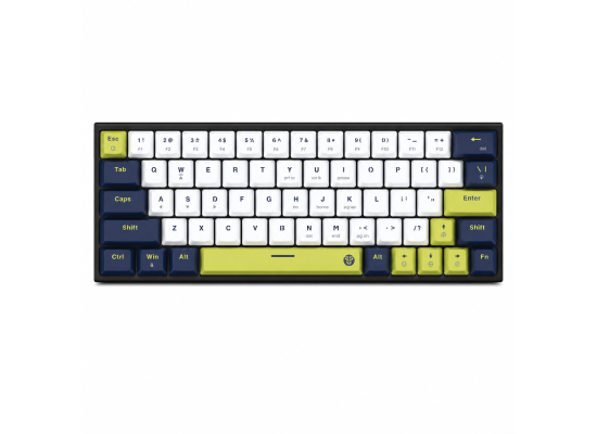 Fantech Atom63 MORI MK874V2 Wired Mechanical Keyboard Rosie Switch Blue/White